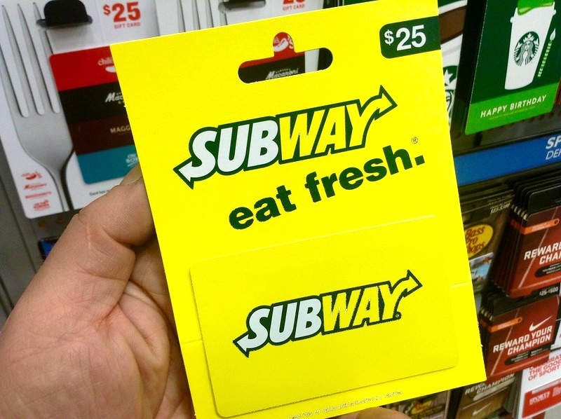 Subway Gift Card Online