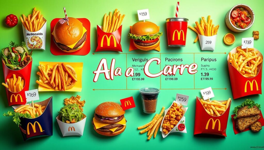 McDonald's Ala Carte Menu With Prices