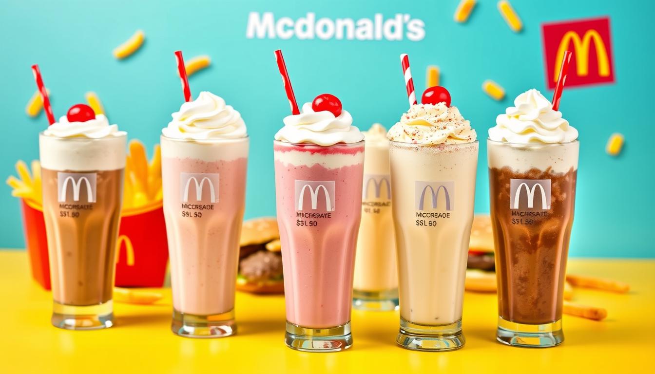 McDonald's Milkshake Menu With Prices