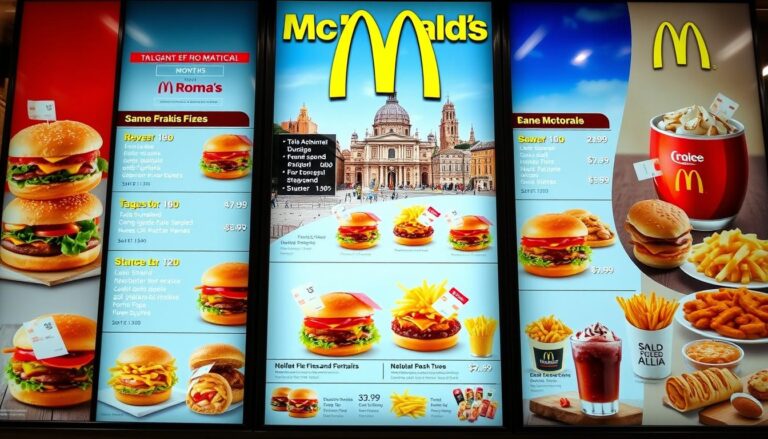 McDonald's Rome Menu With Prices