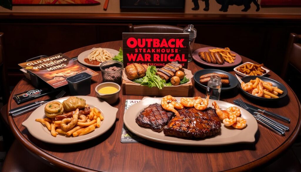 Outback Steakhouse menu