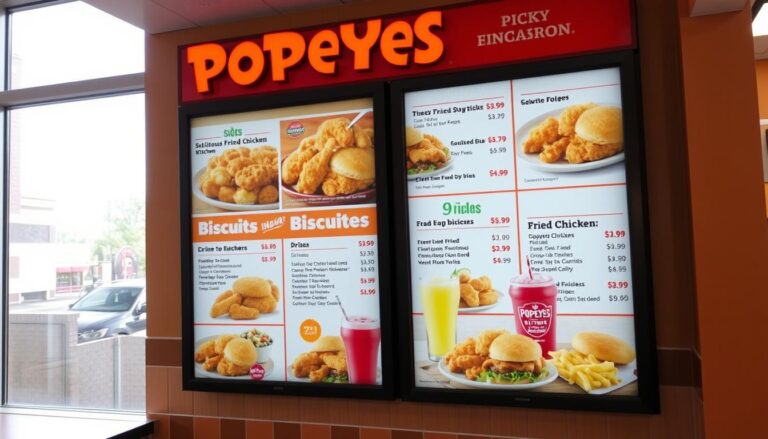 Popeyes Louisiana Kitchen Menu With Prices