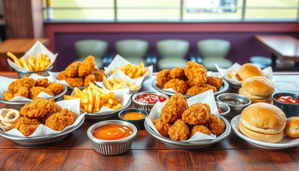 Popeyes UK menu options