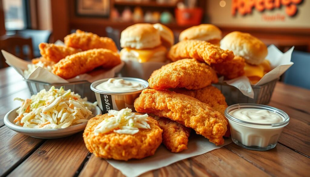 Popeyes fish family meal