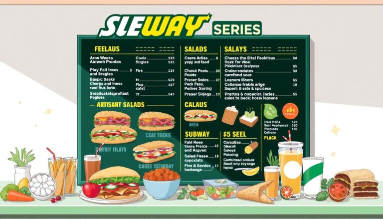 Subway Series Menu With Prices