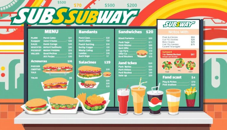 Subway Tucson Menu With Prices