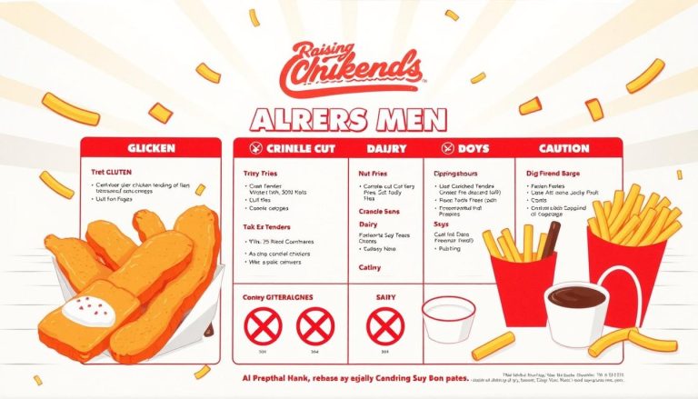 raising cane's allergen menu